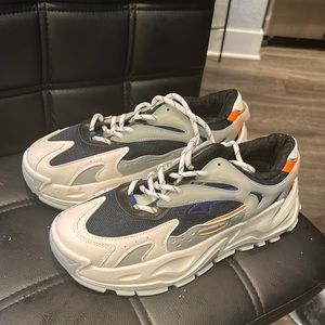 White and Navy Shein sneakers